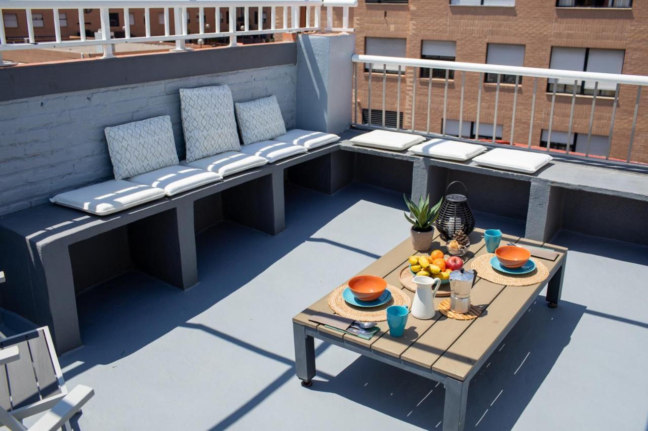ולנסיה Florit Flats - Cabanyal 3 Bedroom Wifi Ac Terrace Beach Penthouse מראה חיצוני תמונה